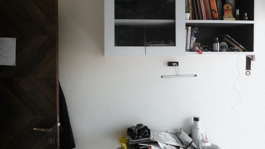 Photo organizing small apartment