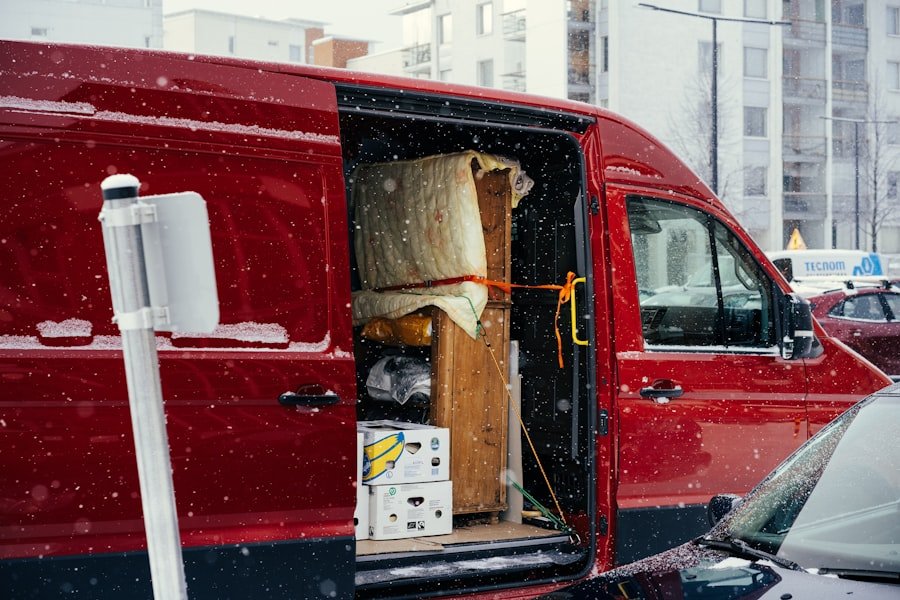 Photo camionnette déménagement