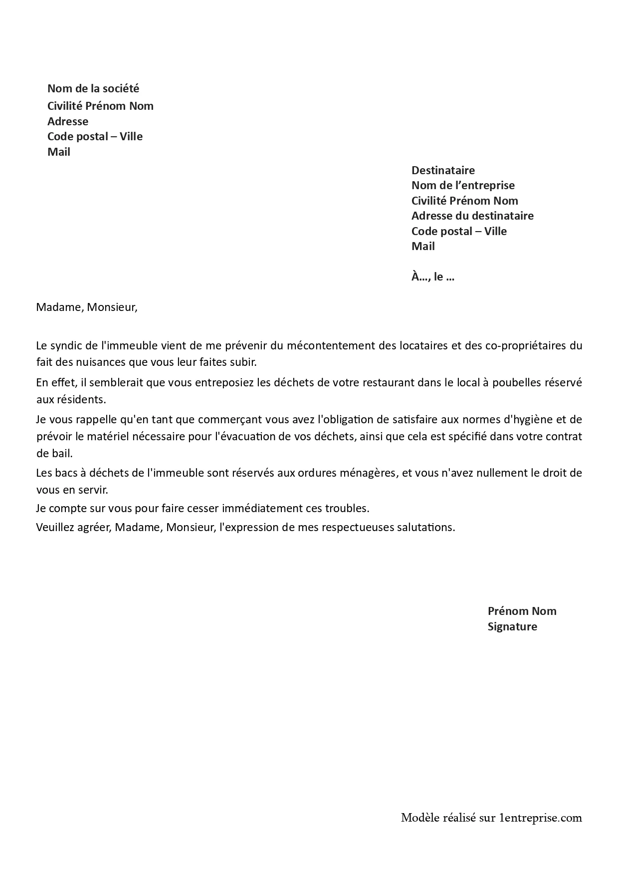 Bail commercial : faire respecter les normes d’hygiène Bail commercial : faire respecter les normes d’hygiène
