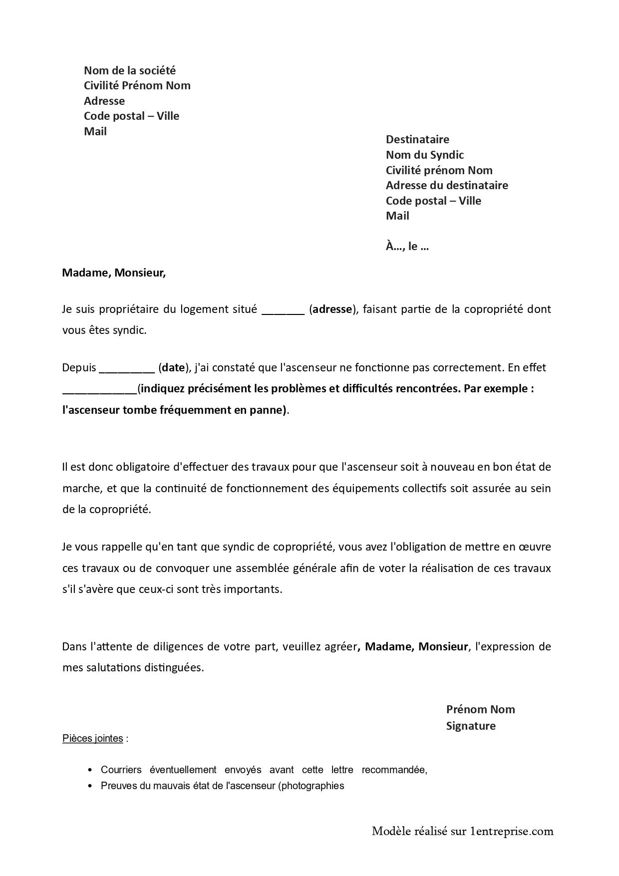 Signaler un dysfonctionnement de l’ascenseur au syndic de copropriété